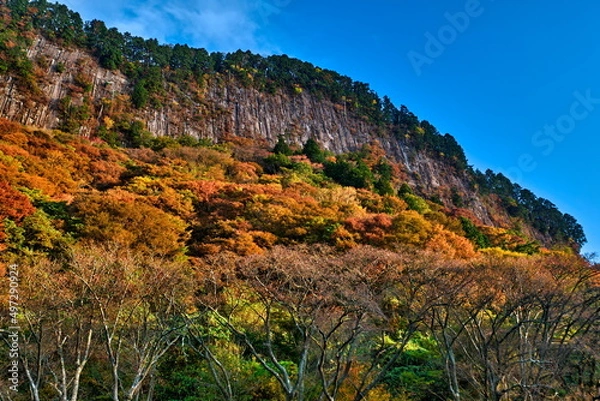 Obraz 秋の屏風岩　