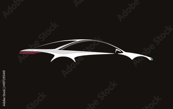 Obraz Sylwetka samochodu