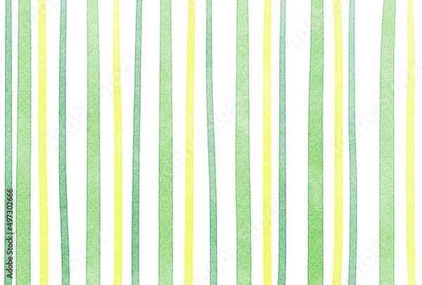 Fototapeta 背景素材_水彩ボーダー_黄緑