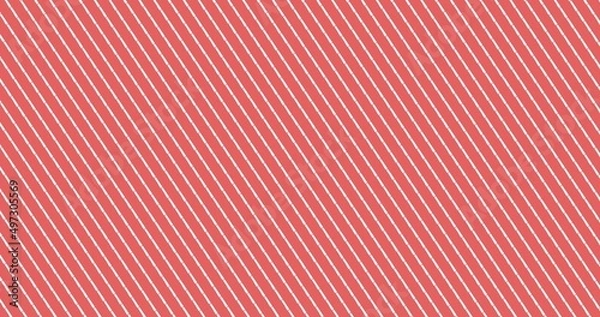 Obraz Red background with white lines. Abstract wallpaper seamless pattern design.