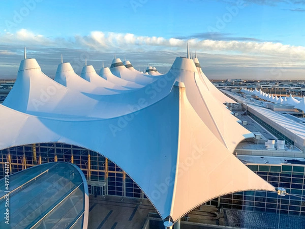 Obraz The Tents Over the Denver International Airport Terminal
