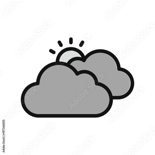 Fototapeta Cloudy Icon