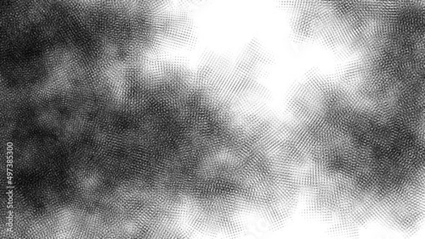 Obraz 漫画　かけあみ　モノクロ　背景　雲