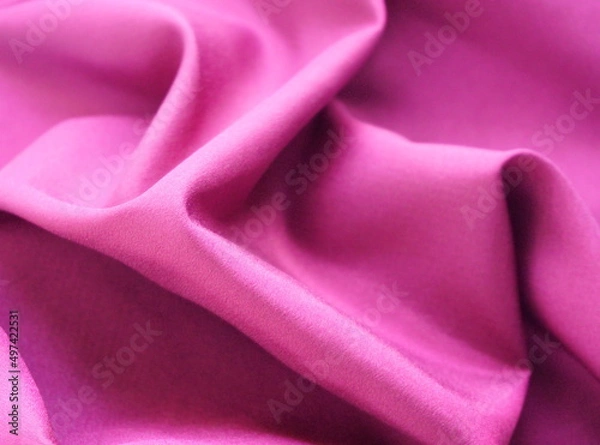 Obraz ビロード感のある赤紫色の布