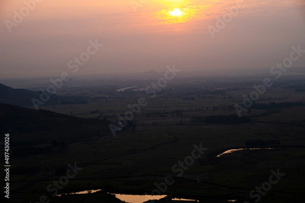 Obraz sunrise over the mountains