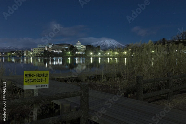 Obraz 夜の岩手山（高松の池）