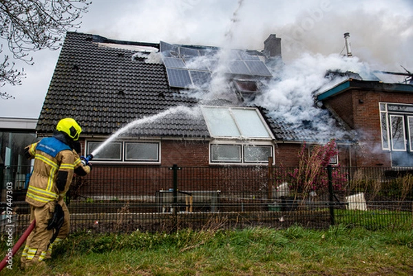 Obraz fireman in action