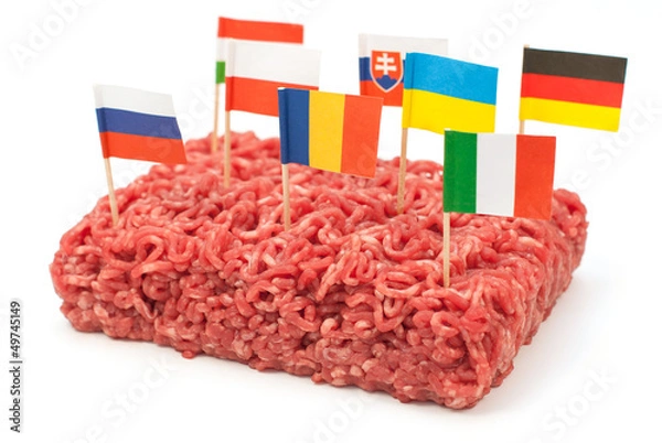 Obraz European meat trade