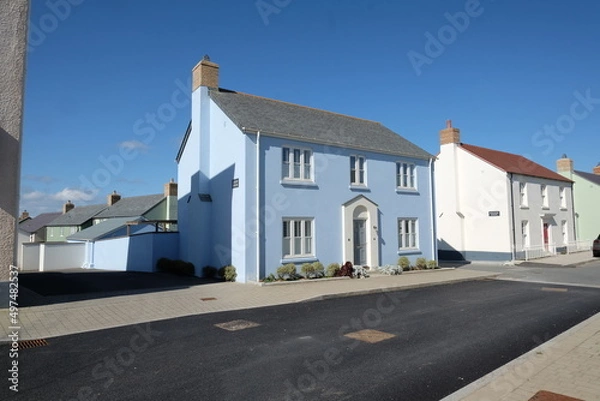 Obraz Nansledan Newquay Cornwall England UK Prince Charles model housing estate 