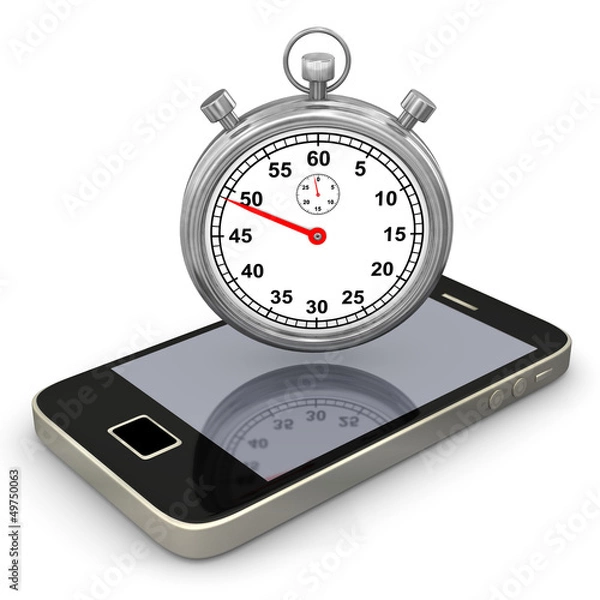 Fototapeta Smartphone Stopwatch