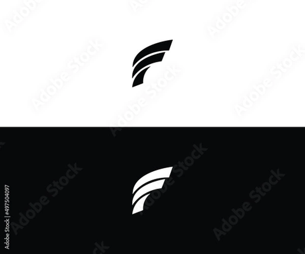 Obraz f logo design