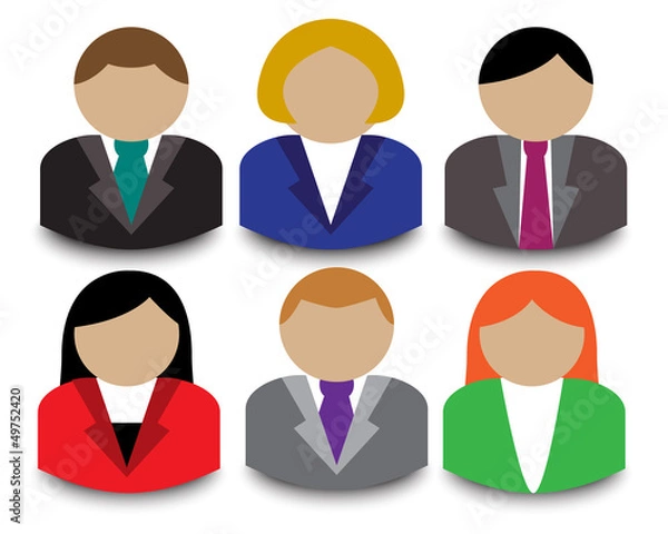 Obraz Business people avatars