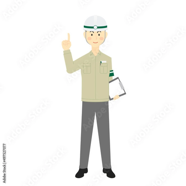 Fototapeta 職業[現場監督の男性]