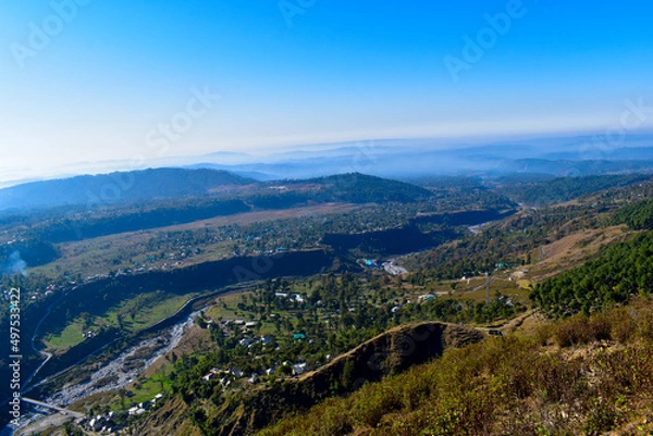 Fototapeta view from the top of the mountain