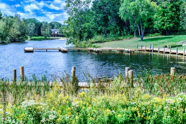 Obraz spring in lake country