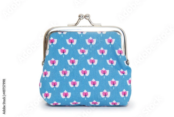 Obraz Change purse isolated on white background