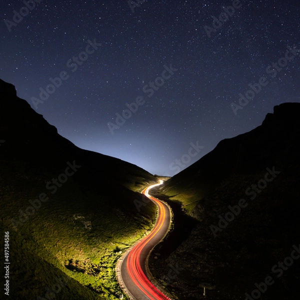 Obraz Winnats Pass at Night