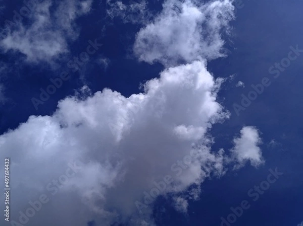 Fototapeta blue sky with clouds