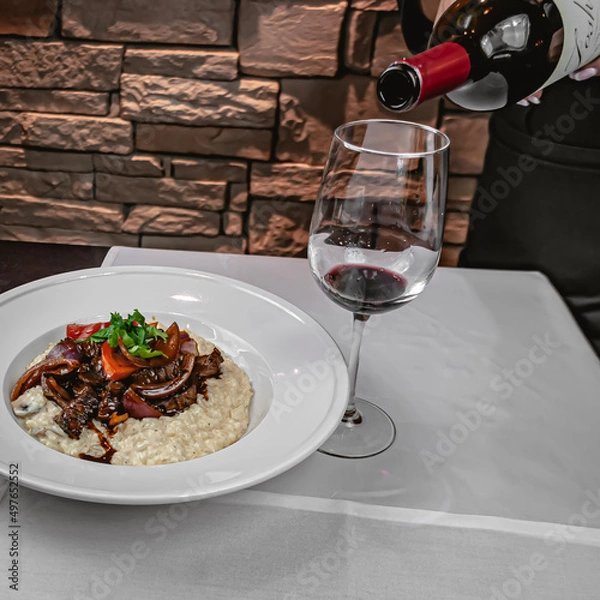 Obraz wine and cheese