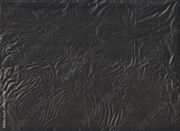 Obraz close up black plastic texture