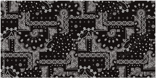 Fototapeta バンダナ柄総柄