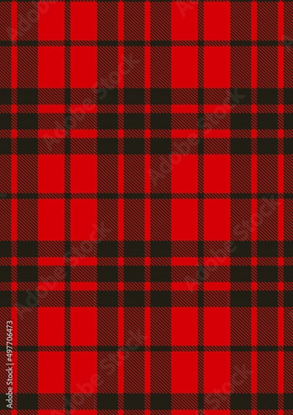 Obraz チェック柄総柄