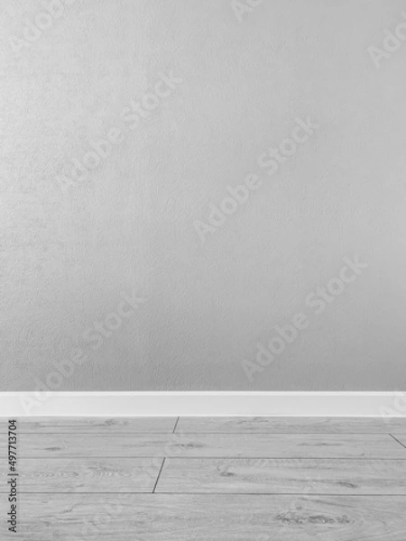 Fototapeta Gray wall, close-up wall texture