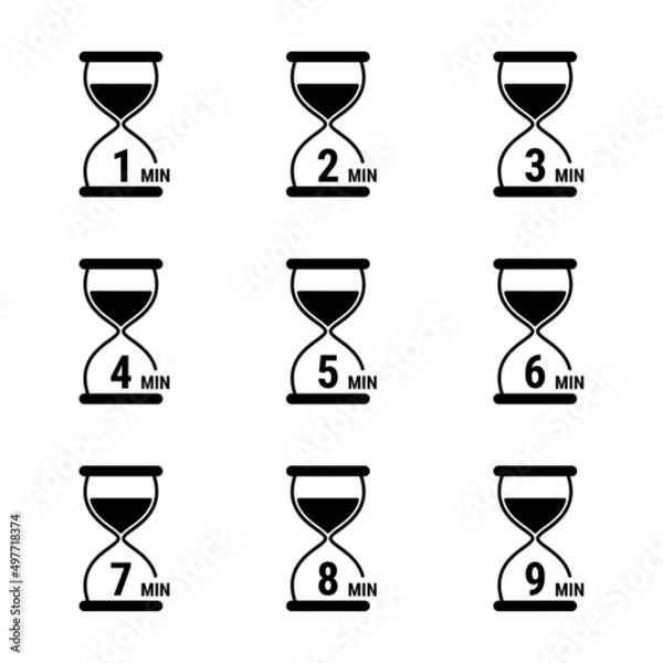 Fototapeta Isolated illustration with timer.
