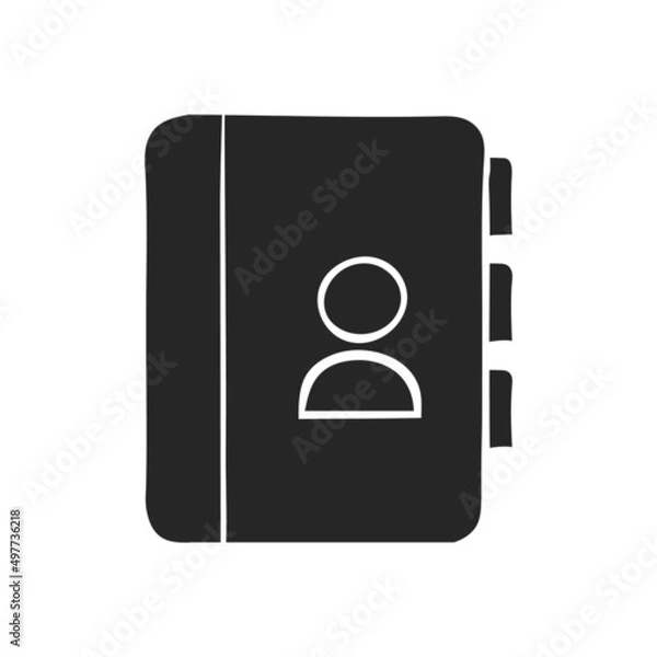 Fototapeta Hand drawn icon Address book