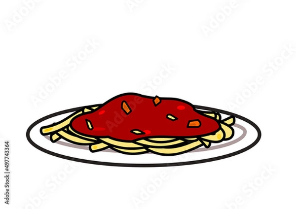 Fototapeta ミートソーススパゲッティ