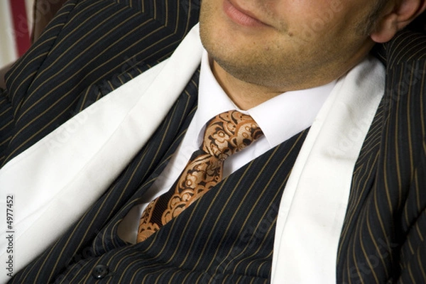 Fototapeta retro. vintage. man in three-piece suit.