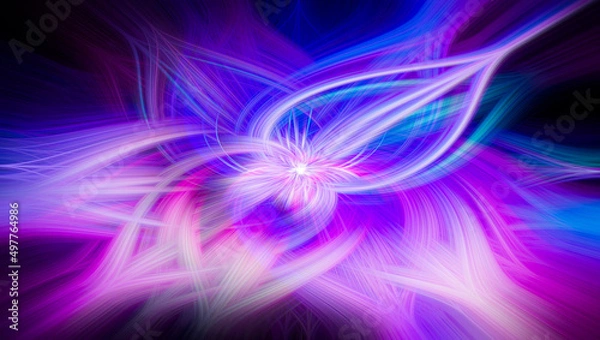 Fototapeta Circular Abstract Twisted Fiber Lines Background