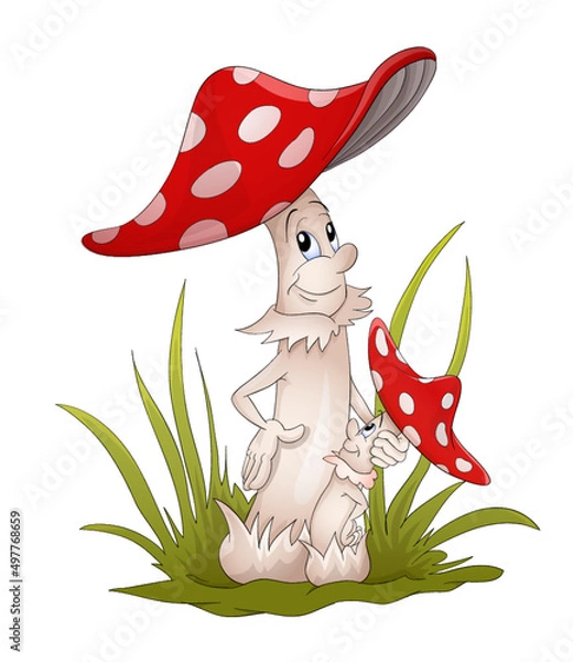 Obraz Grzybek Muchomorek