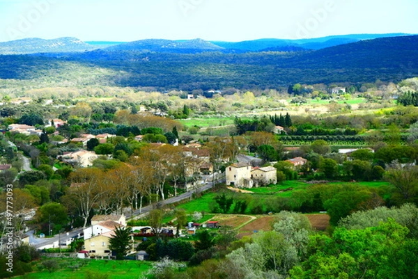 Obraz Paysage dans la campagne de reliefs