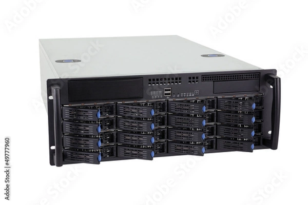 Obraz Storage server on white background