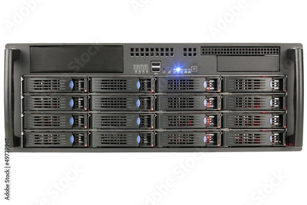 Obraz Storage server on white background