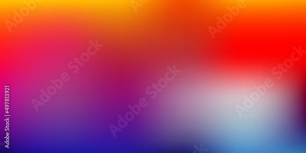 Fototapeta Light Multicolor vector gradient blur template.