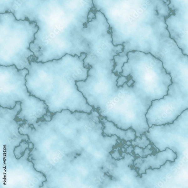 Obraz Blue marble pattern background with whites in this granite texture.