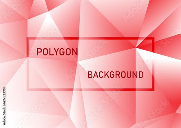 Obraz Red polygonal abstract background wallpaper
