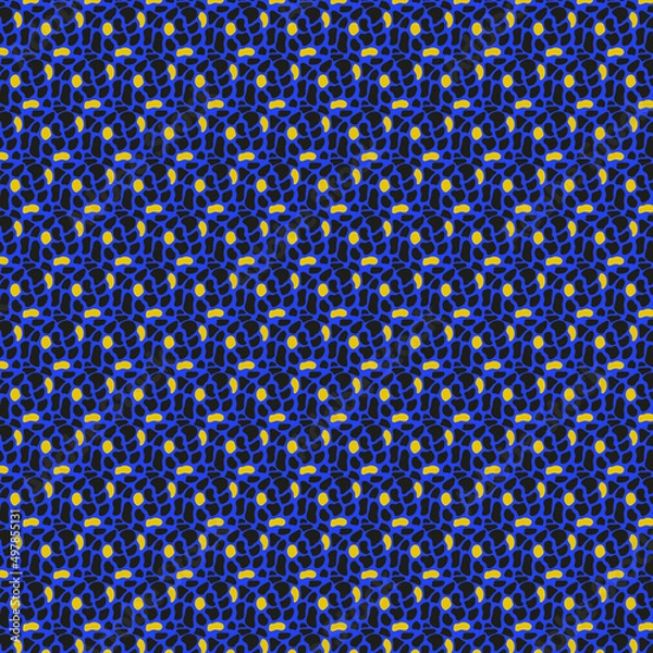 Fototapeta pattern with blue stars