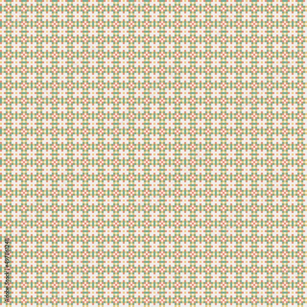 Fototapeta Abstract Cross Pattern generative computational art illustration
