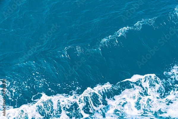 Obraz 제주도에서 우도 가는 배에서 촬영한 파도 이미지