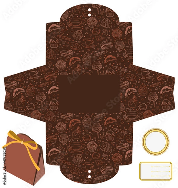 Obraz Gift or product packaging box.