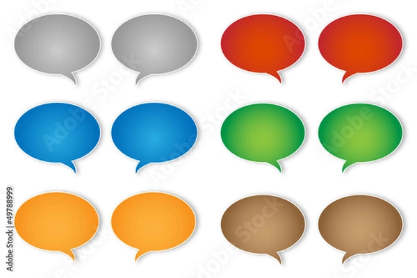 Obraz Speech bubbles