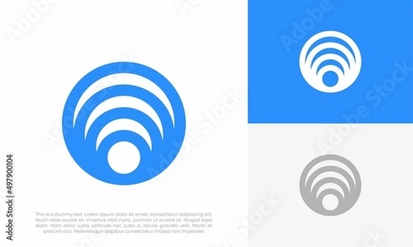 Obraz wifi logo icon design vector