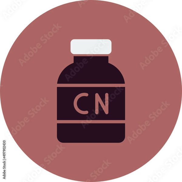 Fototapeta Cyanide Icon