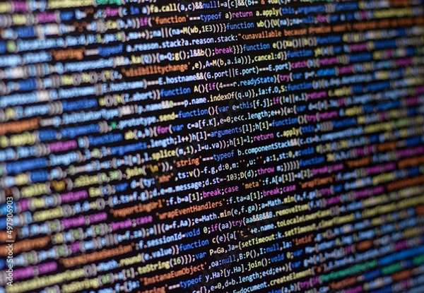 Fototapeta code background