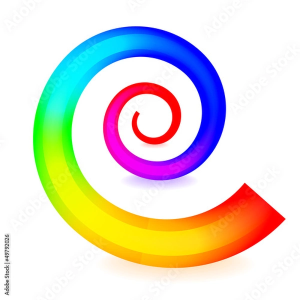 Obraz Colorful spiral element