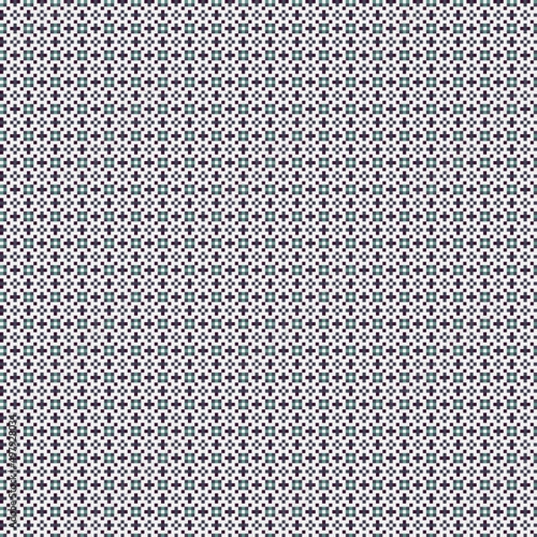 Fototapeta Abstract Cross Pattern generative computational art illustration
