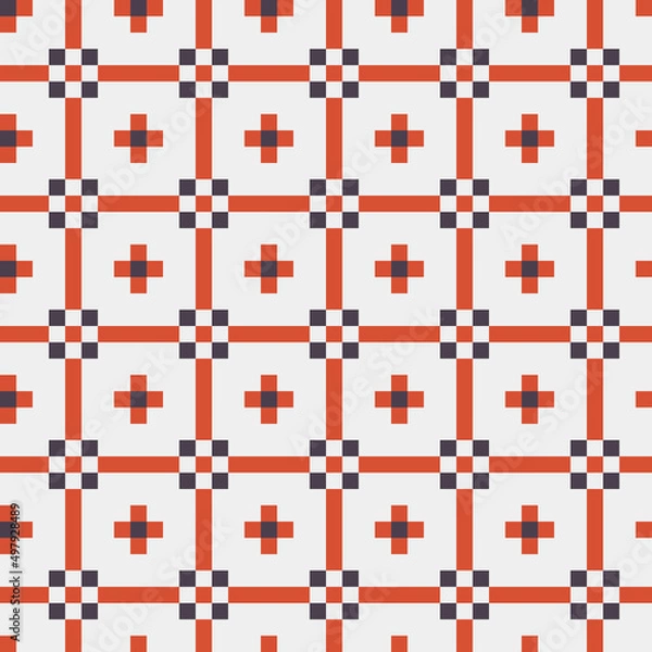 Obraz Abstract Cross Pattern generative computational art illustration